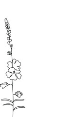 Botanical plants line