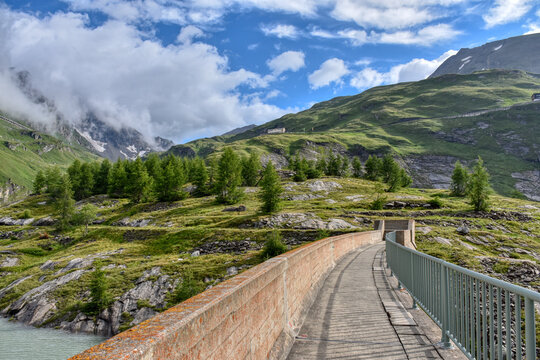 Margaritzensperre, M&ouml;llsperre, Margaritzenstausee, Staumauer, Sperre, Talsperre, Speicher Margaritze, Speicher, Mauer, Staumauer, Pasterze, Wasser, Pasterzengletscher, Gletscherwasser, Wochenspeicher,