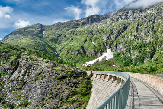 Margaritzensperre, M&ouml;llsperre, Margaritzenstausee, Staumauer, Sperre, Talsperre, Speicher Margaritze, Speicher, Mauer, Staumauer, Pasterze, Wasser, Pasterzengletscher, Gletscherwasser, Wochenspeicher,