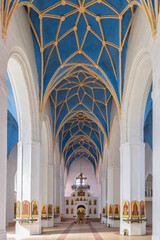 Interior of St. George Cathedral (1313). At first the church was Catholic, then Lutheran, now it is Orthodox. - 452200700