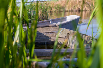 boat on the river