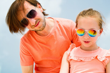 Father and daughter portrait