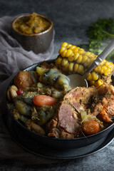 typical Colombian dish Cocido boyacense