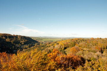 Fototapeta na wymiar Autumn landscape in the mountains