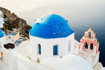 Naklejka premium Breathtaking view of Santorini