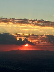 sunset over the sea