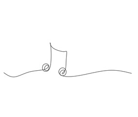 Obraz premium Musical notes line