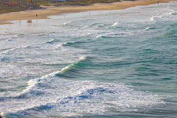 waves on the beach  in Florianópolis, Santa Catarina, Brazil