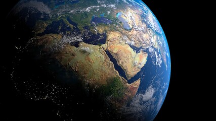 3D illustration of planet Earth