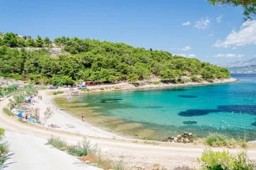 Foto op Canvas Picturesque beach nearby Postira on the north coast of Brac island in Croatia © Darios