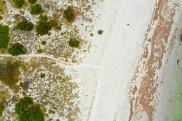 オーストラリア・アデレードの町や海をドローンで空撮している風景 Drone...