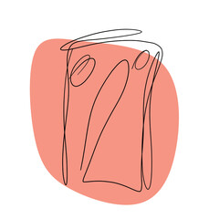 Abstract drawing line