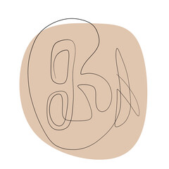 Abstract drawing line