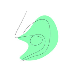 Abstract drawing line