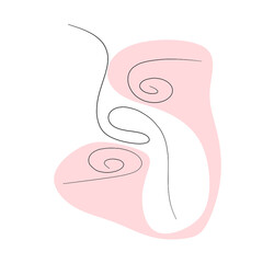 Abstract drawing line