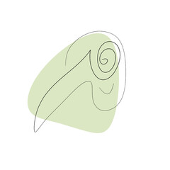 Abstract drawing line