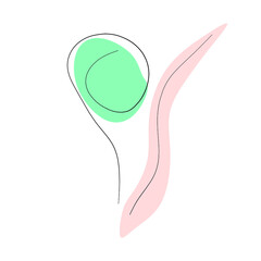 Abstract drawing line