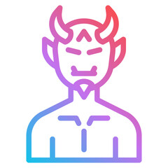 devil gradient icon
