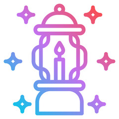 lantern gradient icon