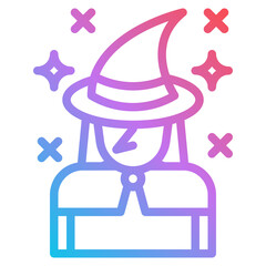 witch gradient icon