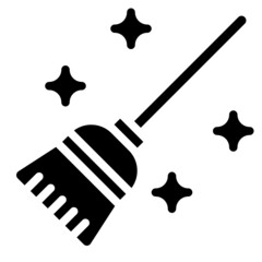 broom glyph icon