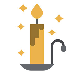 candle flat icon