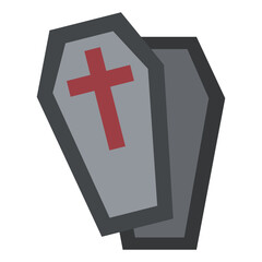 coffin flat icon