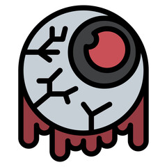 eye ball line icon