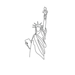 Statue of Liberty line