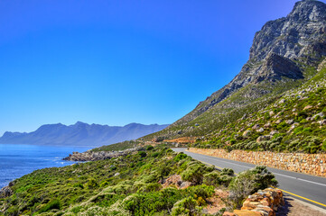Fototapeta na wymiar Route 44 garden route or Clarence pass through Hottentots holland mountain in Cape Town South Africa
