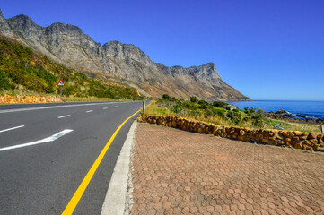 Cape town garden route 44 scenic drive near Pringle and Gordon's bay South Africa