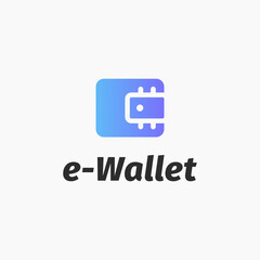 Digital Wallet or Electronic Wallet logo design, for application Money Pay Payment or Virtual Transaction and Transfer logo design