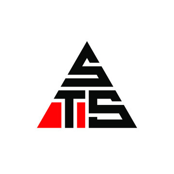 STS triangle letter logo design with triangle shape. STS triangle logo design monogram. STS triangle vector logo template with red color. STS triangular logo Simple, Elegant, and Luxurious Logo. STS 