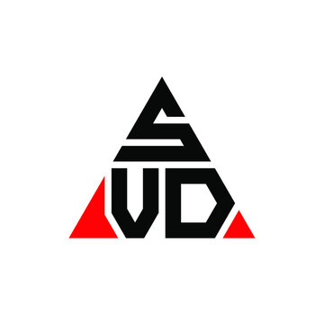 SVD triangle letter logo design with triangle shape. SVD triangle logo design monogram. SVD triangle vector logo template with red color. SVD triangular logo Simple, Elegant, and Luxurious Logo. SVD 