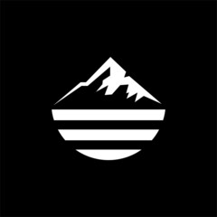 Mountain logo design inspiration, Mountain illustration, outdoor adventure 