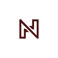 HN or NH logo concept