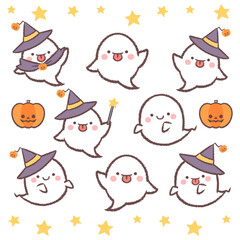 星とハロウインのオバケバリエーションセット