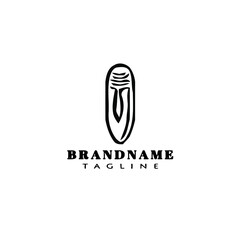 long board logo icon design template illustration