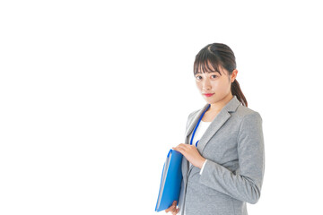 書類を持つビジネスウーマン