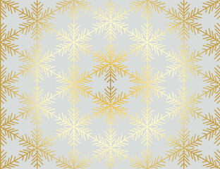 Vector Christmas card. Snowflakes background. Winter seamless pattern.