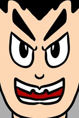 art cute man cartoon background