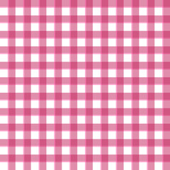 Gingham Check Pattern Background.Pink and White Abstract Seamless Wallpaper.Design for fabric,print,product,tiles,packaging,textile,wrapping,paper.Vector illustration