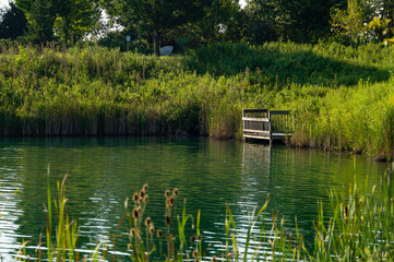 small dock on the lake