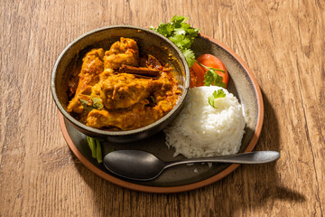 チキンカレー　Asian style very spicy chicken curry 