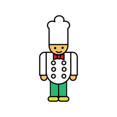 cooking character icon vector design illustration