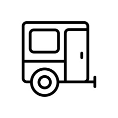 Caravan Icon Vector
