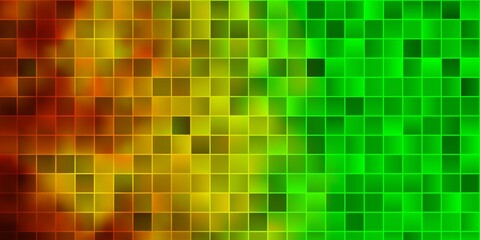 Light Green, Yellow vector pattern in square style.