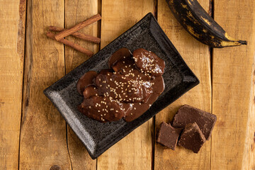 Mole, Guatemalan dessert
banana and chocolate