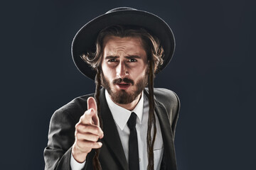 Jewish man gesturing