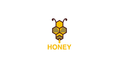 Premium vector nectar, honey bee, honey modern logo design style